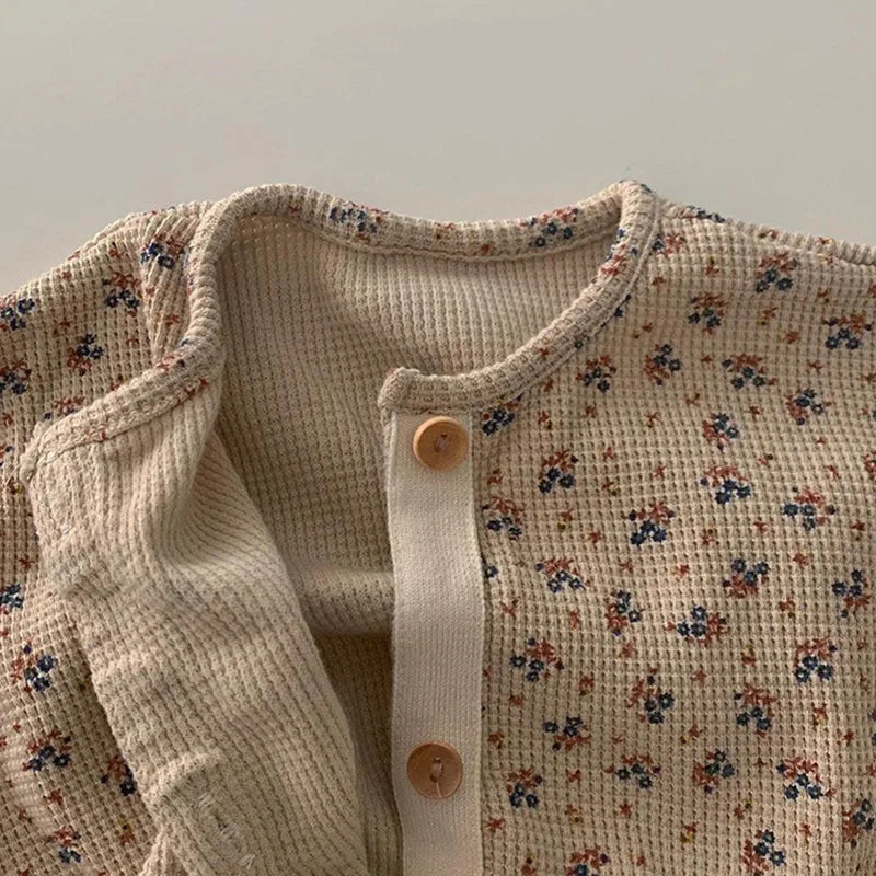 Kombinezon niemowlęcy z bawełny wafelkowej