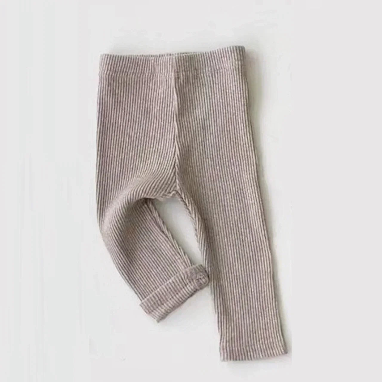 Legginsy dziecięce z prążkowanej bawełny