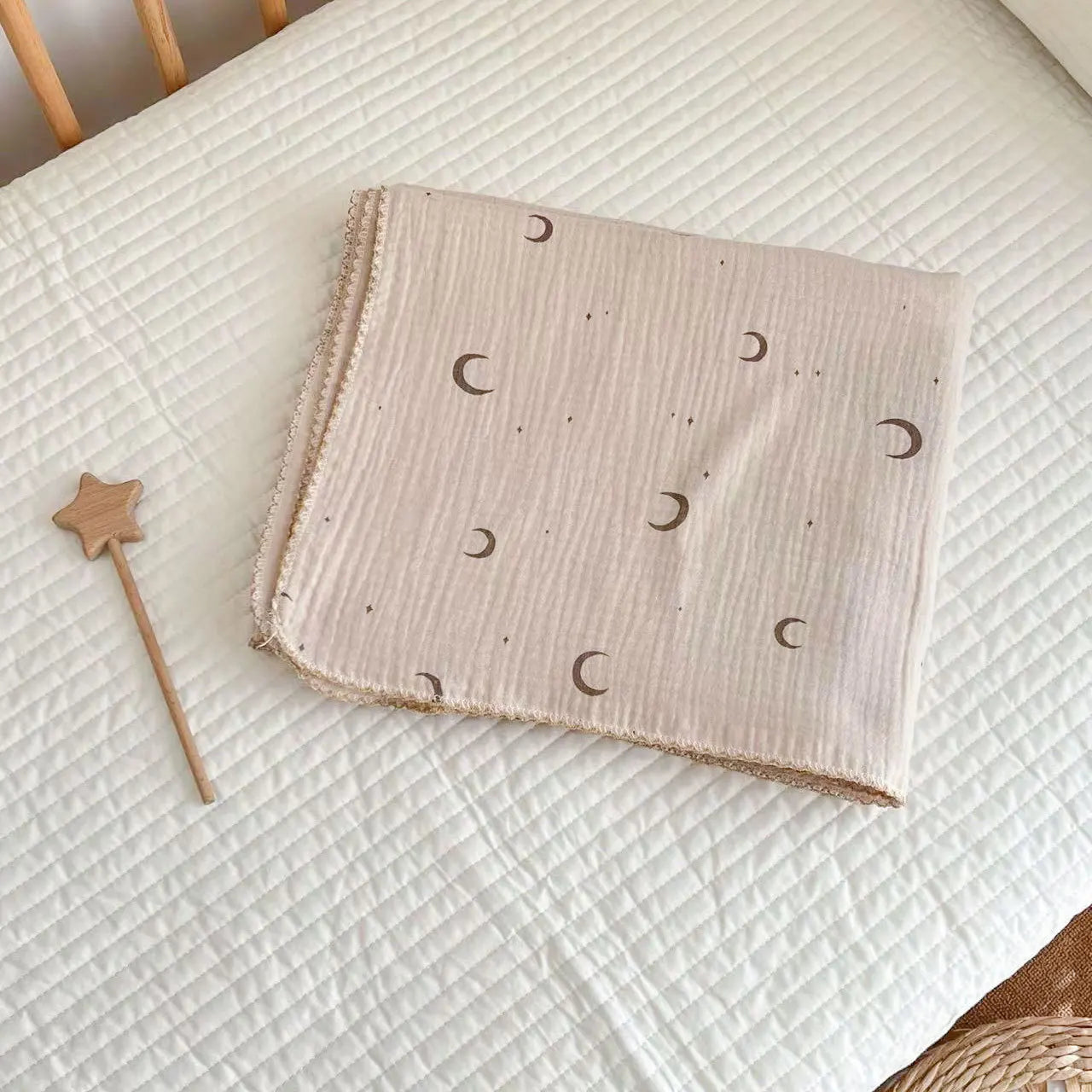 Muślinowy otulacz dla niemowląt 110x130 cm