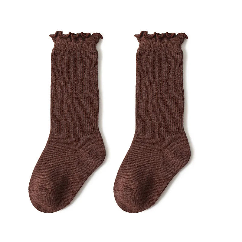 bawełniane skarpetki z falbanką