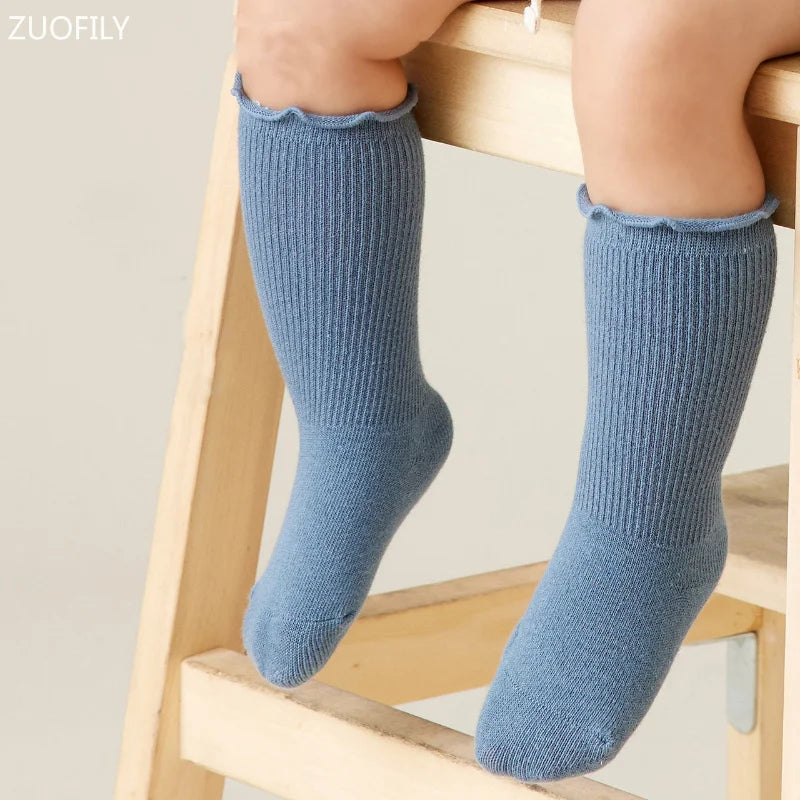 bawełniane skarpetki z falbanką