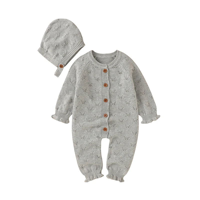 Zestaw niemowlęcy - kombinezon i czapeczka