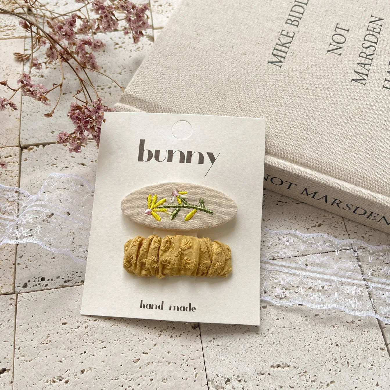 Spinki do włosów botaniczne wzory