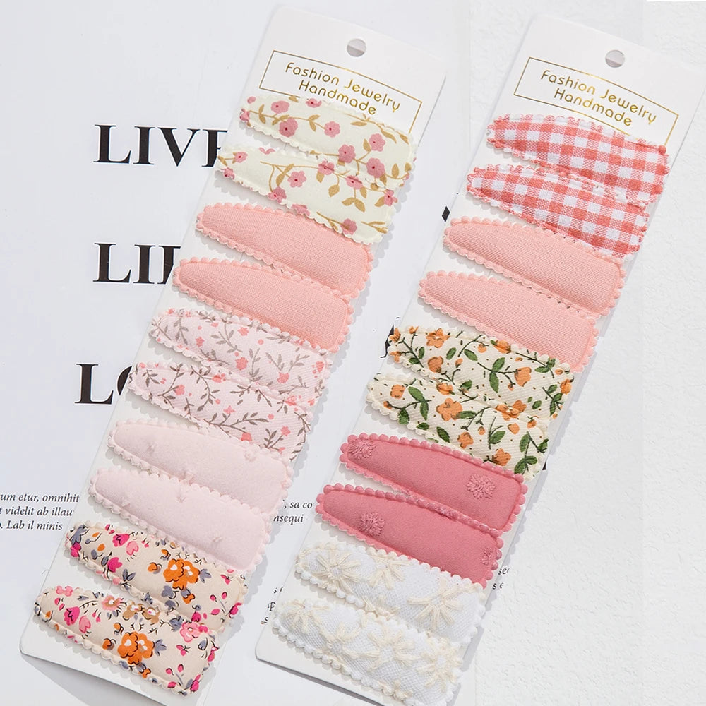 materiałowe spinki łezki