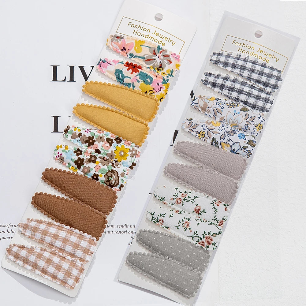 materiałowe spinki łezki