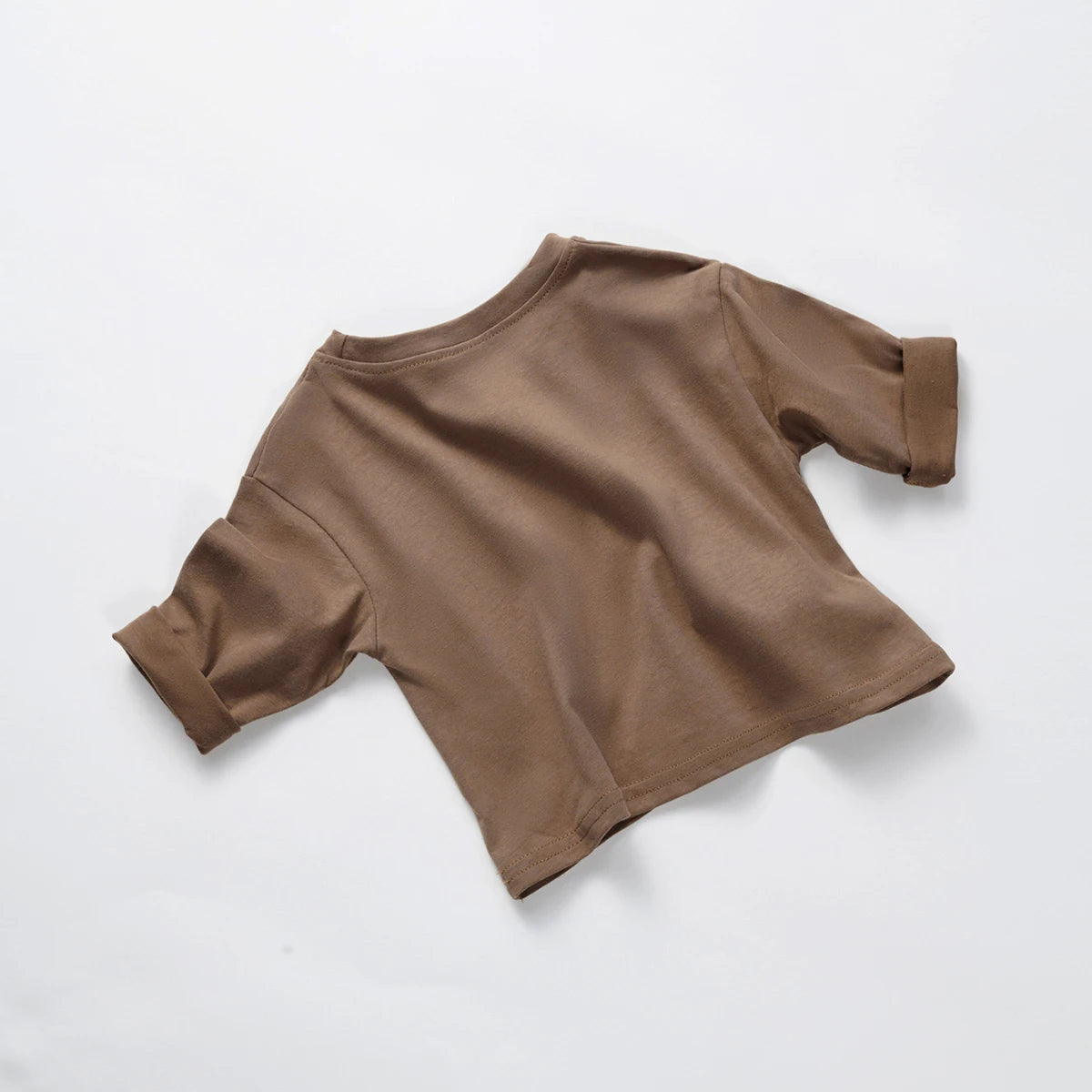 Bawełniana koszulka oversize z długim rękawem