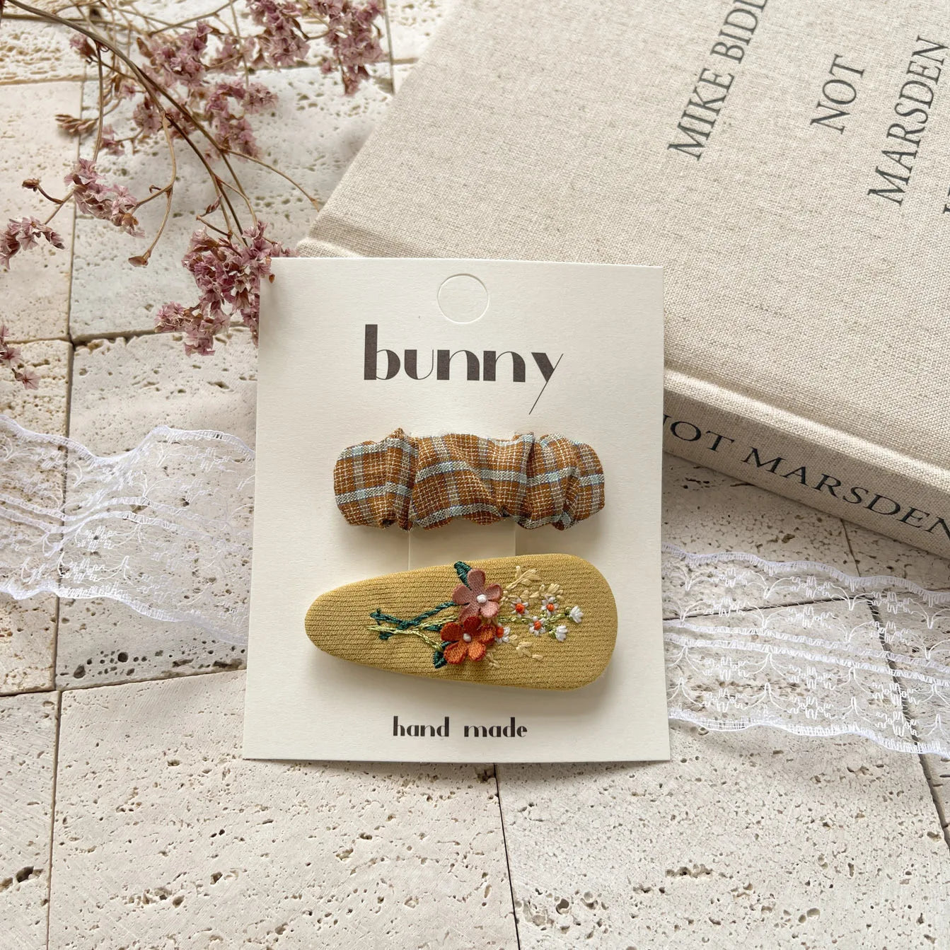 Spinki do włosów botaniczne wzory