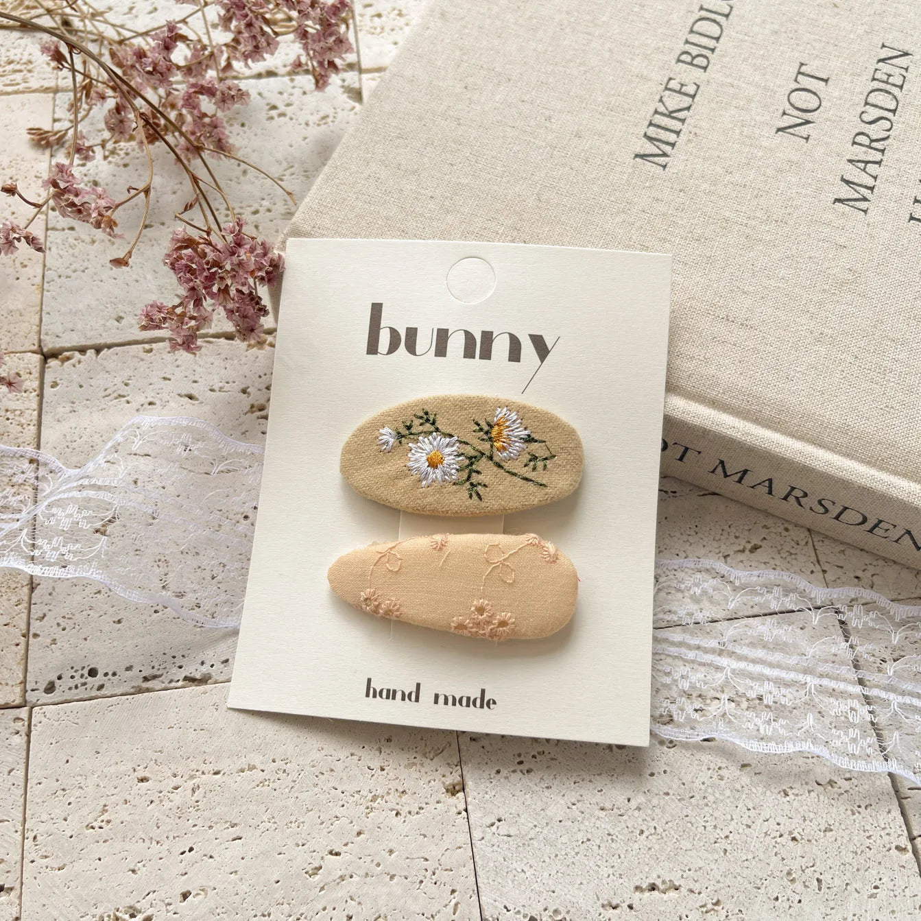 Spinki do włosów botaniczne wzory