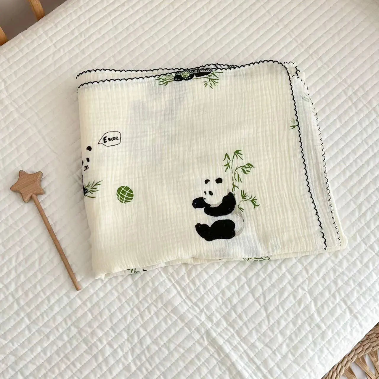 Muślinowy otulacz dla niemowląt 110x130 cm