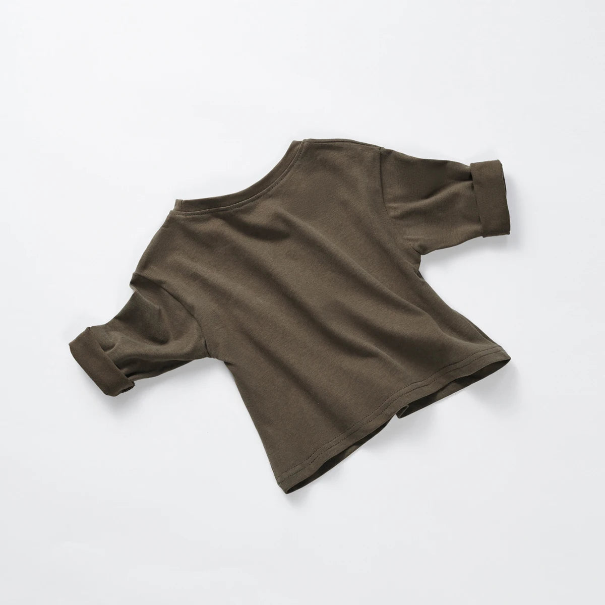 Bawełniana koszulka oversize z długim rękawem