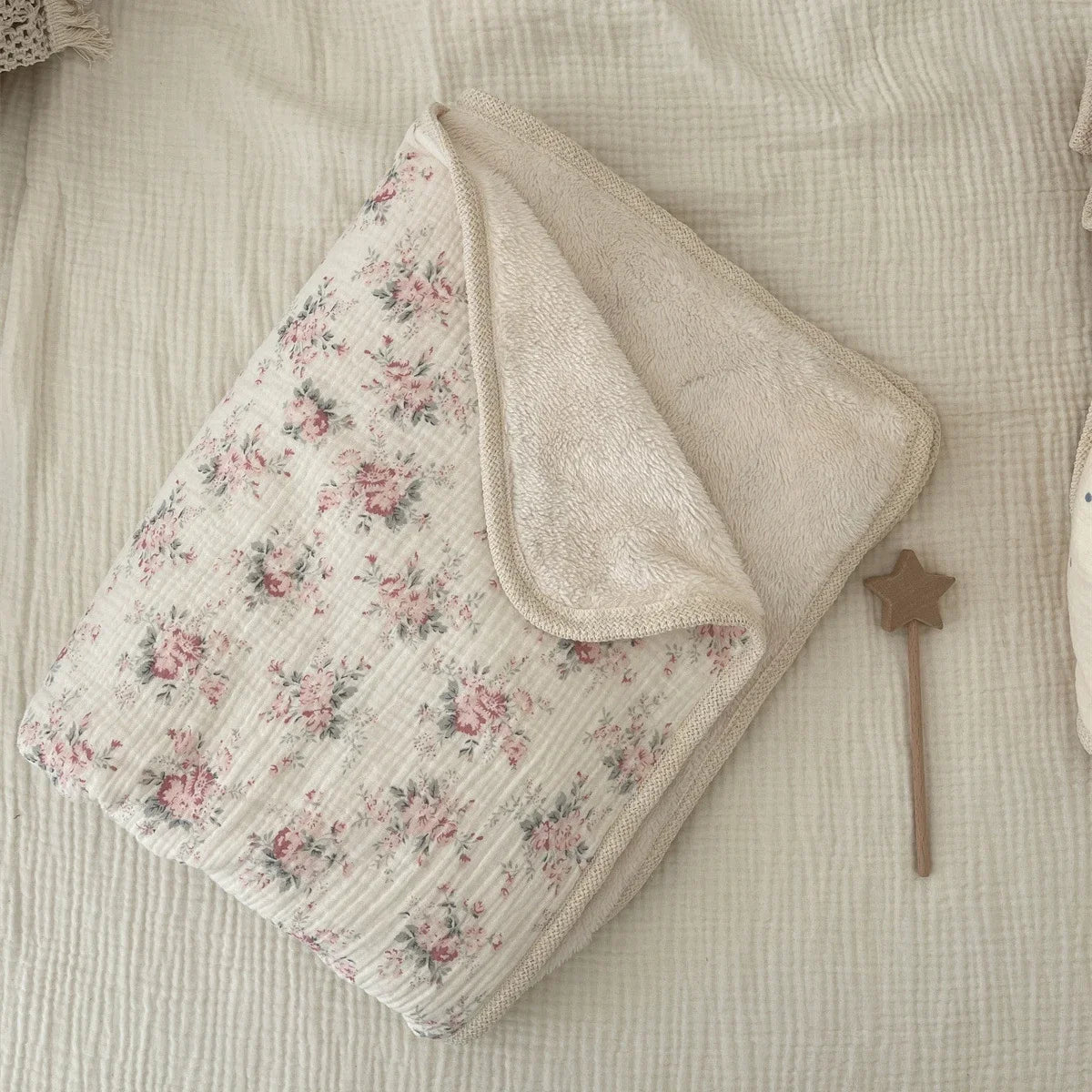 Ciepły kocyk dwustronny 90x130 cm