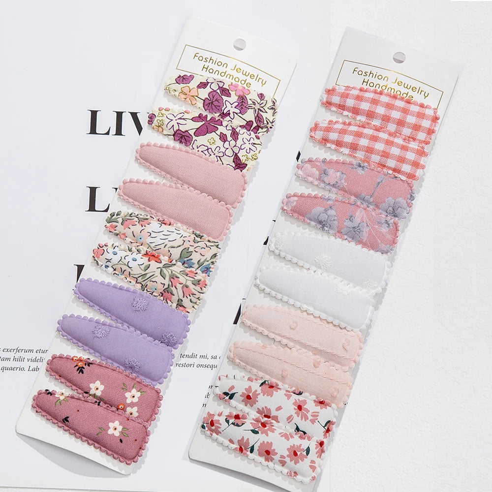 materiałowe spinki łezki