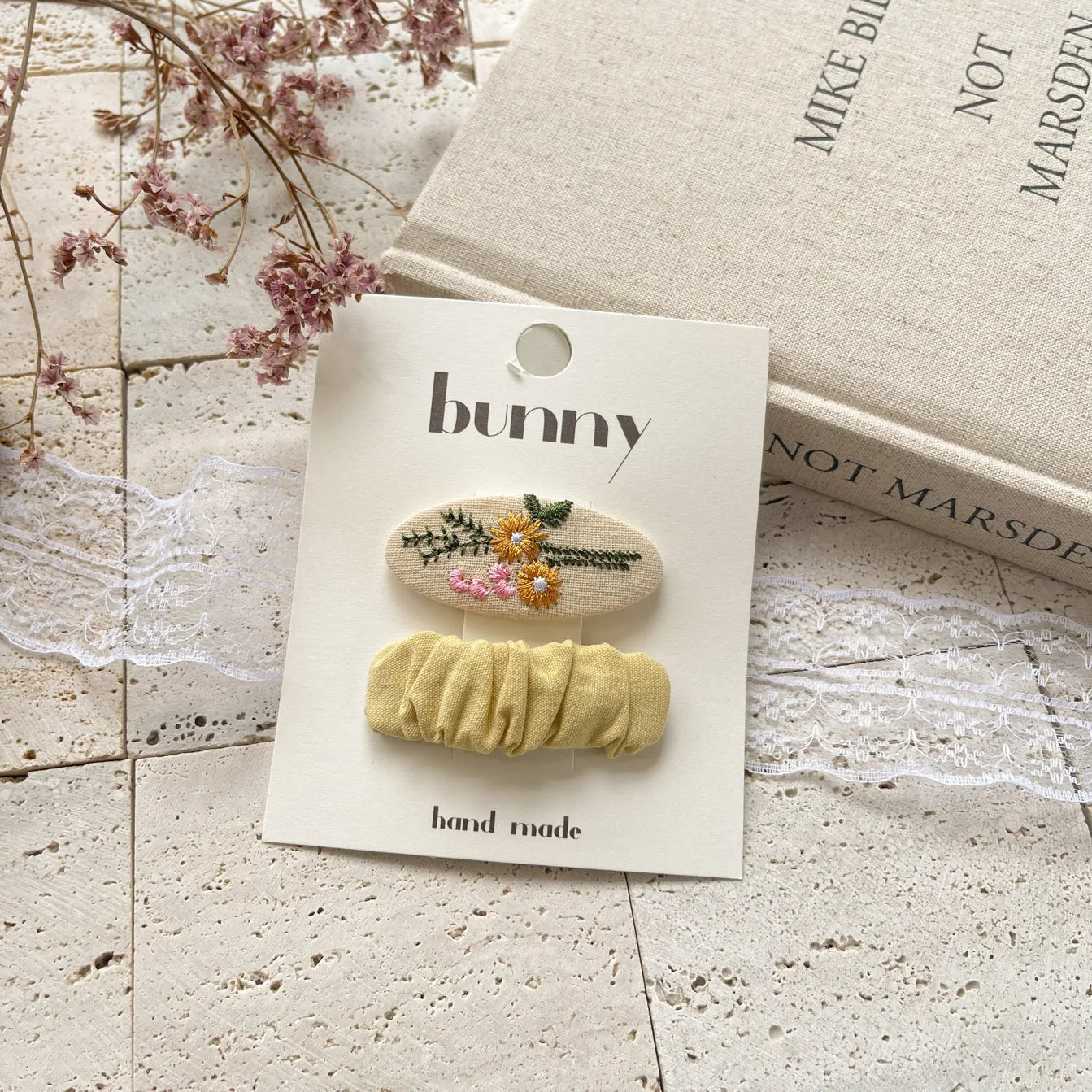 Spinki do włosów botaniczne wzory